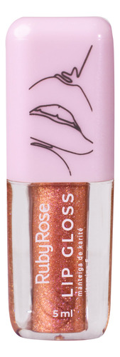 Brillo labial hidratante Bonfire Rose Ruby Rose Glitter