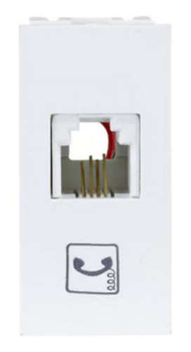 Módulo Tomada Conector Entrada Rj11 4 Vias Para Telefone