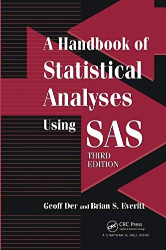 Libro A Handbook Of Statistical Analyses Using Sas - Nuevo