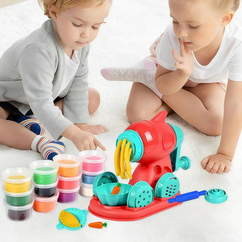 Juguete Para Hacer Fideos De Arcilla De Cocina Para Niños, 3