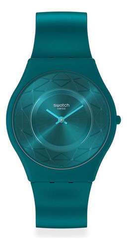 Reloj Swatch Auric Whisper De Silicona Verde Ss08n116