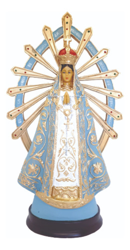 Estatua Imagen Virgen De Luján 30 Cm Pvc Irrompible