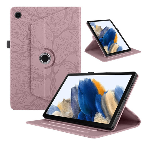 Funda De Tablet Tree Life En Oro Rosa Para Galaxy Tab A8 [u]