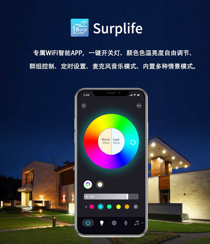 3 Led Wi-fi Multicolorido, 10 W | Luzes Rgb Shome-120/3 Core