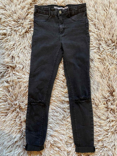 Leggings Tipo Mezclilla Zara Negros Para Mujer Tall 26