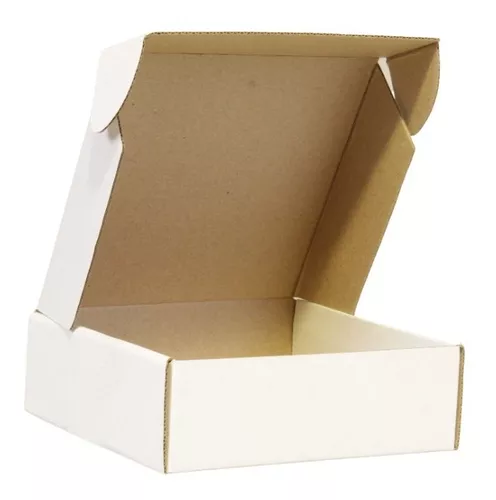 50 Cajas De Cartón 22x16.5x5.5 Cm Para Envíos O Alimentos