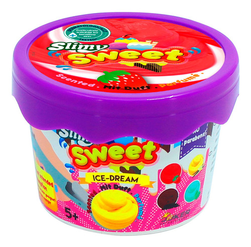 Slimy slime sweet 100gr ice Dream frutilla con caja exhibido
