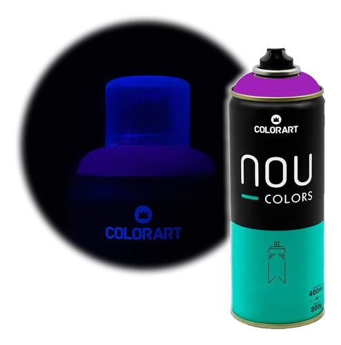 Tinta Spray Nou Colors Violeta Luminoso Fluorescente Roxo