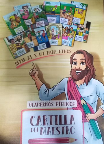 Imagen 2 de 6 de Libros Bíblicos Escuela Bíblica Niños Packs Maestro-alumnos