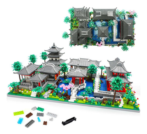 Set De Bloques De Construcción Jardín Chino 3888 Piezas