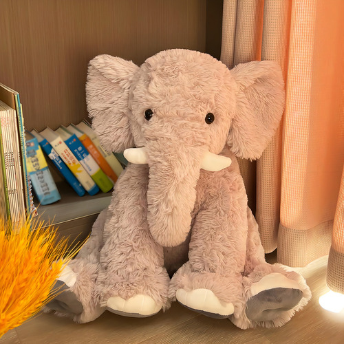 Ubaber Animales De Peluche De Elefante Grande De 20 Pulgada. Color Gris
