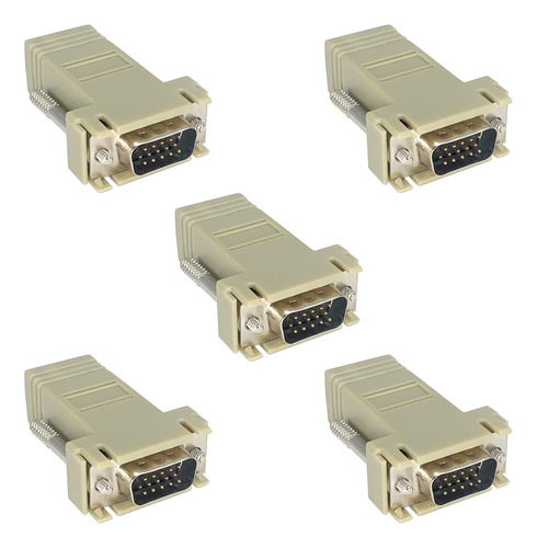 Extensor Vga Trave Adaptador Ethernet Macho 15pin Rj45 Cat5