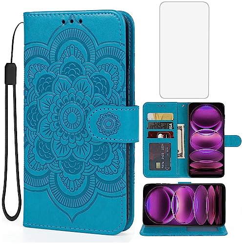 Funda Redmi Note 12 Poco X5 5g Con Tapa Tarjetera Celeste