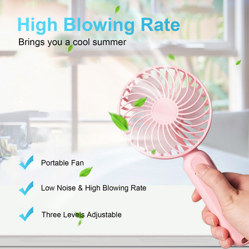 Soporte De Teléfono Recargable Con Mini Ventilador De Mano U