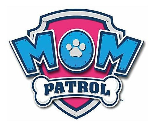 Paw Patrol Mom On Board Shield Impermeable Etiqueta Engomada