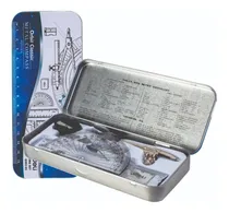 Comprar Set Geometría Cartuchera Lata Comp Regla Escuadra Deli Cuota
