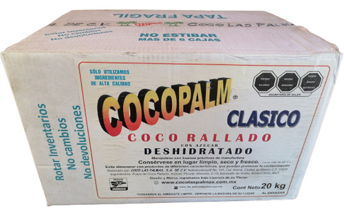 Coco Rayado Caja Con 20 Kg De Excelente Calidad Y Sabor