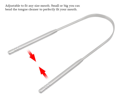 M Raspador De Lengua De Acero Inoxidable Para Un Aliento