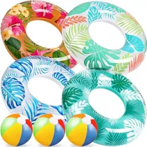Comprar 90shine 7 Flotadores Luau Para Piscina: Anillos De