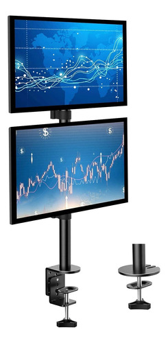 Soporte De Monitor Dual Huanuo: La Pantalla De Pila Vertical