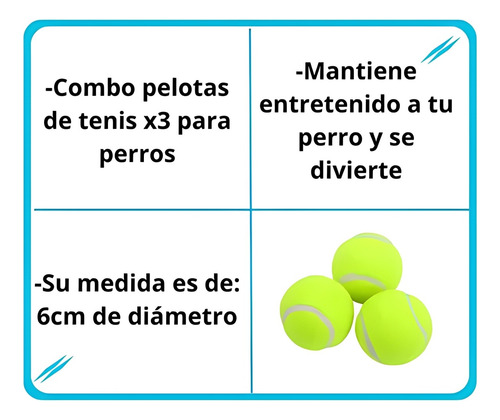 Pelotas De Tenis X3u Para Perros Saltarina Mascotas Verde Claro