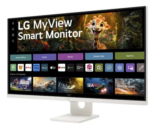 Monitor LG Myview Smart Tela Uhd 4k 32 Thinq Home 32sr73u-w Preto