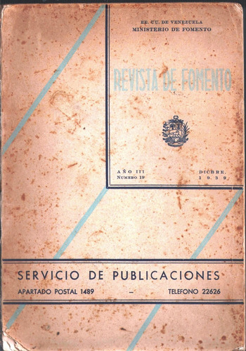 Revista De Fomento 19 Diciembre 1939