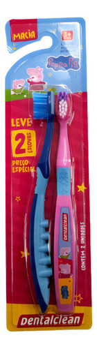 Kit 2un Escova De Dente Iantil Peppa Pig E George