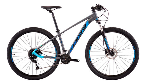 Bicicleta Mtb Aro 29 Oggi Big Wheel 7.0 Cinza/azul - Tam. 17 Tamanho do quadro 17