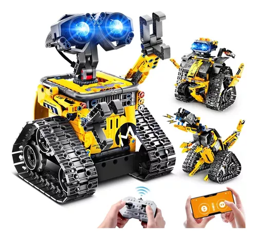 Juguetes de construcción STEM 6 en 1, regalos para niños de 6, 7, 8, 9, 10,  11 y 12 años, con aplicación de control remoto, robot Mech Racer, bloques