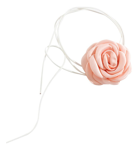 Flor Rosa Gargantilla Elegante Clásico Elegante Collar Para