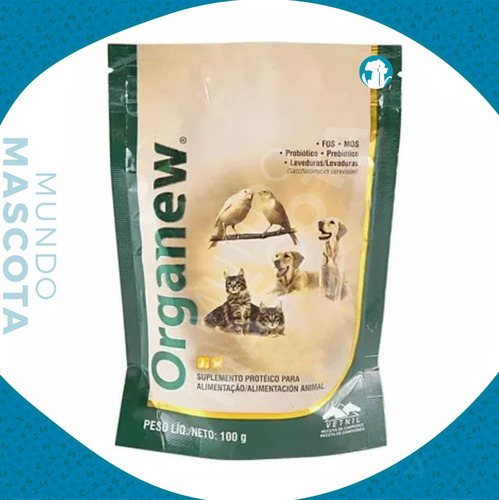 Suplemento Proteico Organew Perro Y Todo Tipo Animales 100g.