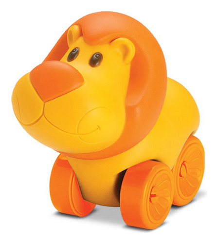 Brinquedo Infantil Vinil Com Rodinha Boneco Leãozinho Roma