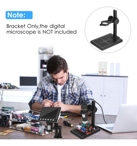 Mini Cámara De La Lupa Del Soporte Del Microscopio Digital A