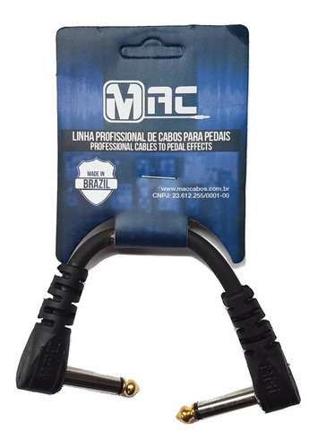 Cabo Para Pedais Mac Cabos 25 Cm + Nf Oferta