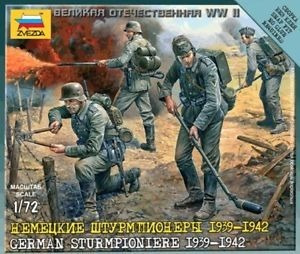 Para Armar Zvezda Figuras 1/72 German Sturmpioniere ´39-´42