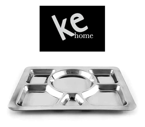 Bandeja 6 Divisões Aço Inox Ref 0096