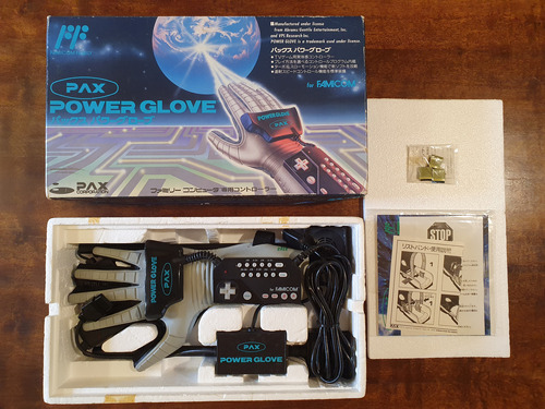 Luva Power Glove Na Caixa Completo, Famicom