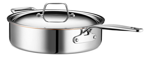 Legend 5 Quart 10  Saute Pan W/lid Copper Core 5 Ply Stai...