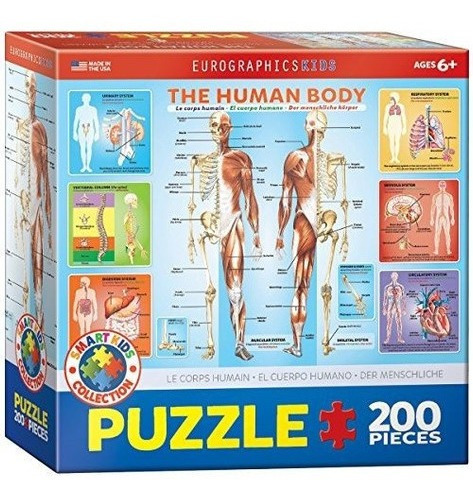 Rompecabezas Del Cuerpo Humano De Eurographics (200 Piezas)