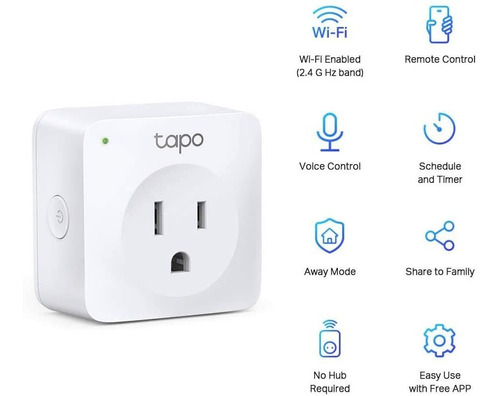  Inteligente Wifi Tp-link Tapop100 Alexa Google Mini Enchufe