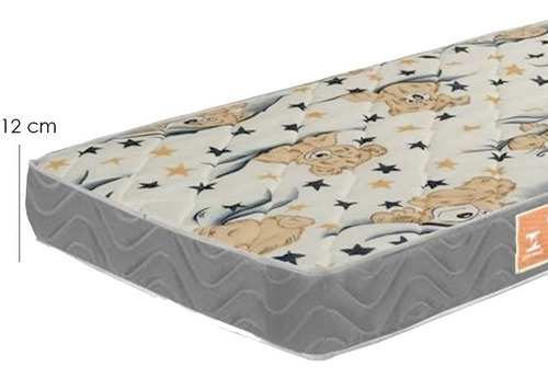 Colchão Para Berço 130x60x12 Com Travesseiro - D20 Bordado C