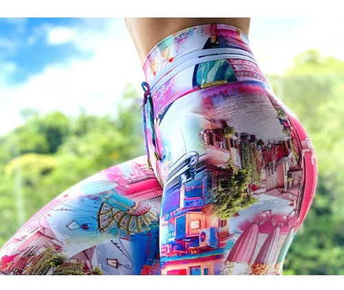 Imagem 3 de 5 de Calça Para Academia E Ginástica Legging Empina Bumbum 913