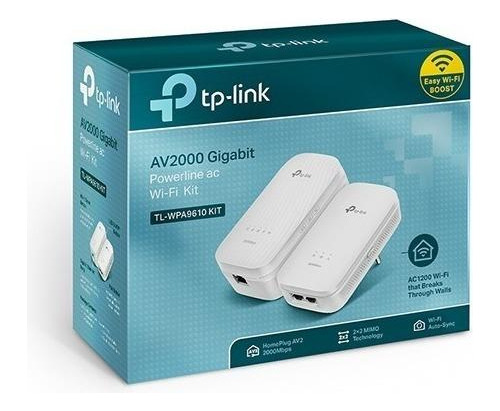Extensor Powerline Wifi Av2000 2gbps Tl-wpa9610 Kit Tp-link