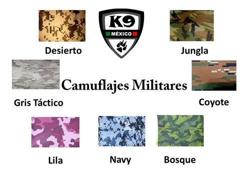 Imagen 5 de 7 de Pechera Premium K9 Con Cantimploras Alforja Nombre Lámpara.