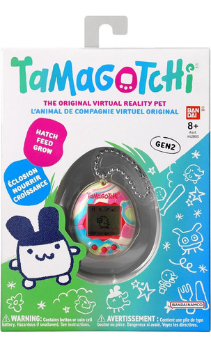 Tamagotchi Mascota Virtual Gen 2 - Marmol Pastel Premium Color Multicolor