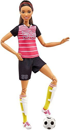 Barbie Hecha Para Mover Futbolista Muñeca, Morena