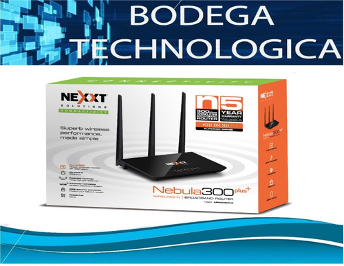 Router Inalambrico Repetidor Wds Nexxt Nebula 300  Wifi