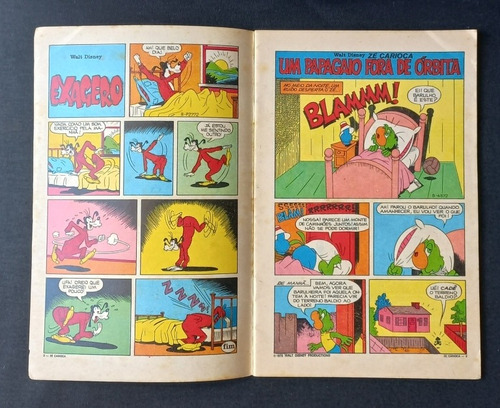 Gibi Antigo Zé Carioca N 1103. Hq Zé Carioca Ano 72. Gibis Disney (Usado)