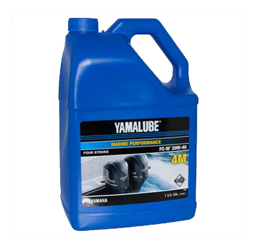 Aceite Marino Yamaha 20w40 Para Motor Fuera De Borda 3.785lt